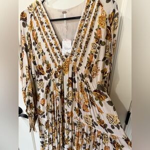Free People Row of Roses Maxi Dress